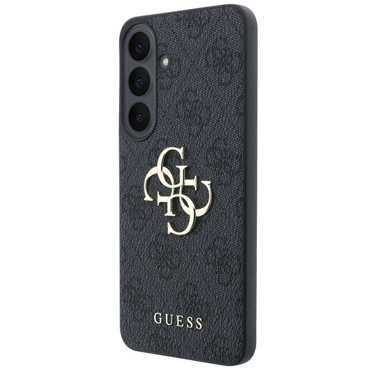 Coque pour Samsung Galaxy S26 FE S741, Guess, Logo Métal 4G, Noire