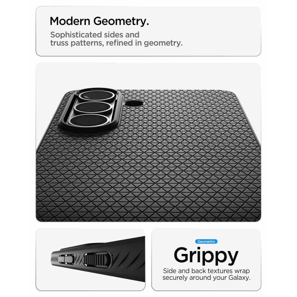 Étui pour Samsung Galaxy S26 Plus S947, Spigen, Liquid Air, Noir Mat ACS10700