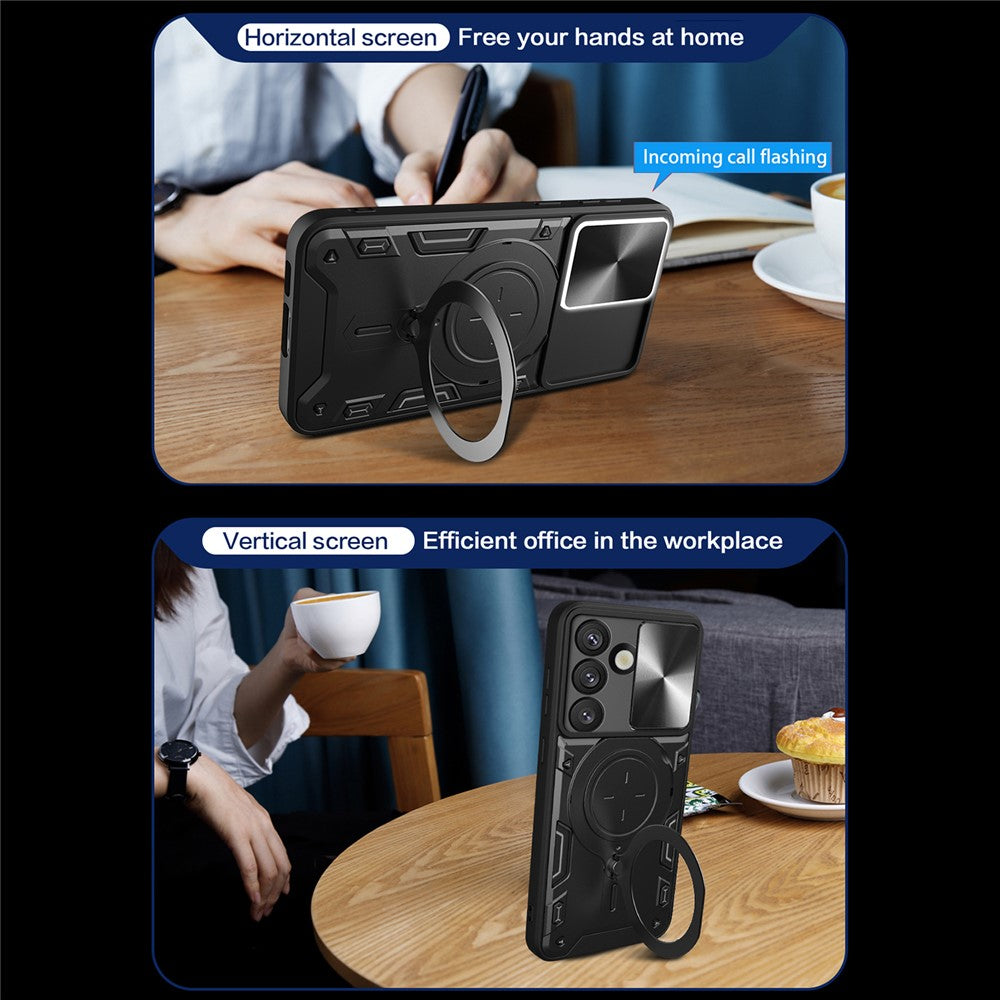 Étui pour Samsung Galaxy S26 Plus, Techsuit, CamGuard Pro, Rose Doré