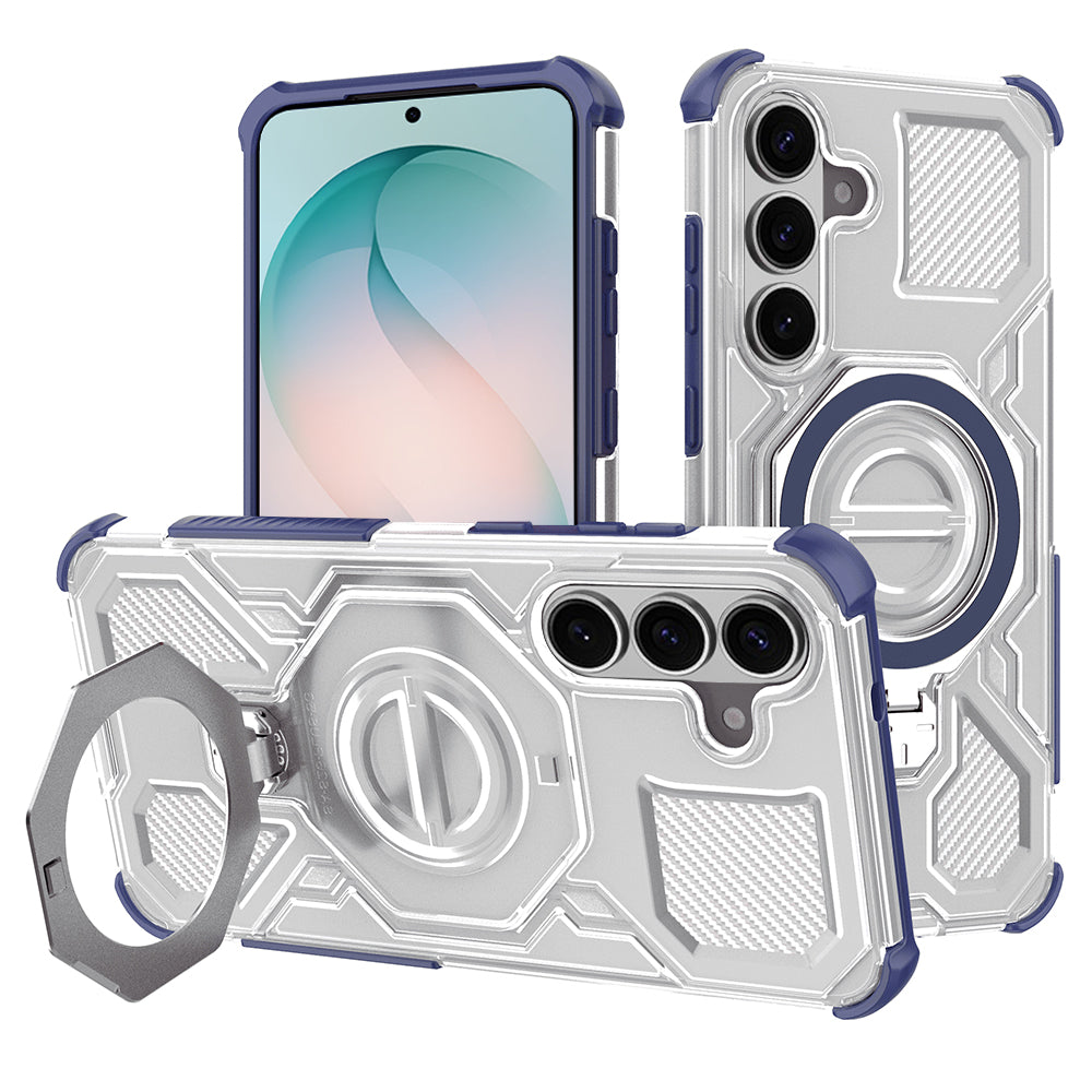 Hoes voor Samsung Galaxy S26 Plus, Techsuit, Carbon Shield Pro, Blauw