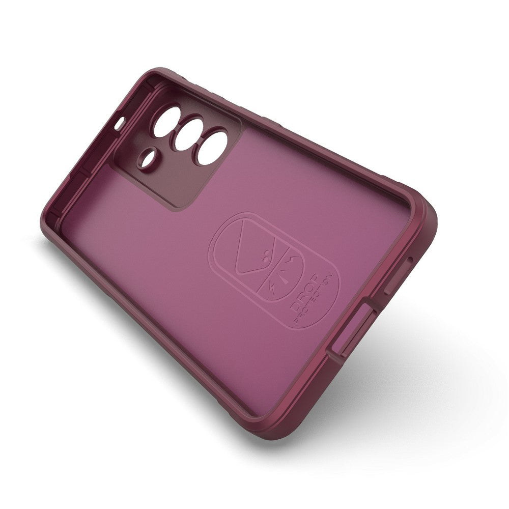 Hoes voor Samsung Galaxy S26 Plus S947, Techsuit, Magic Shield, Kersenrood