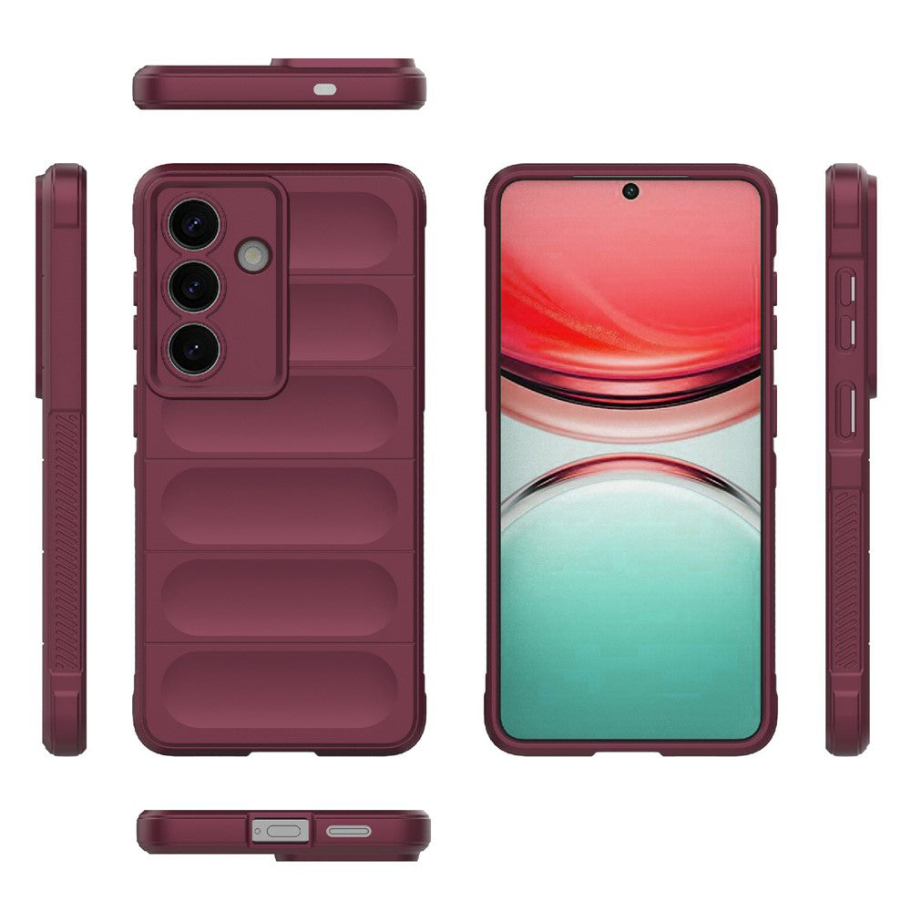 Hoes voor Samsung Galaxy S26 Plus S947, Techsuit, Magic Shield, Kersenrood
