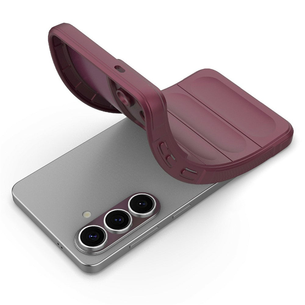 Hoes voor Samsung Galaxy S26 Plus S947, Techsuit, Magic Shield, Kersenrood