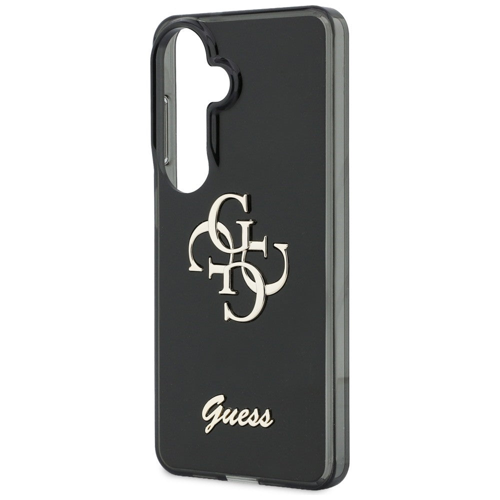 Hülle für Samsung Galaxy S26 S942, Guess, IML Big Metal 4G Script, Schwarz