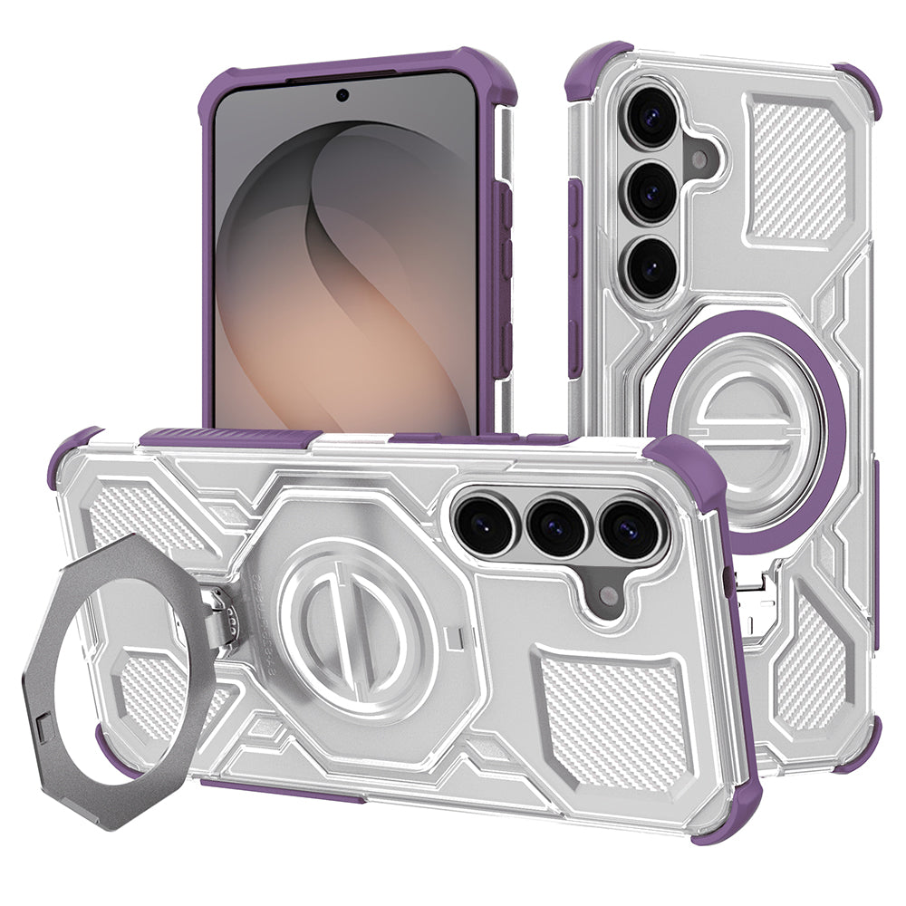 Case for Samsung Galaxy S26, Techsuit, Carbon Shield Pro, Purple