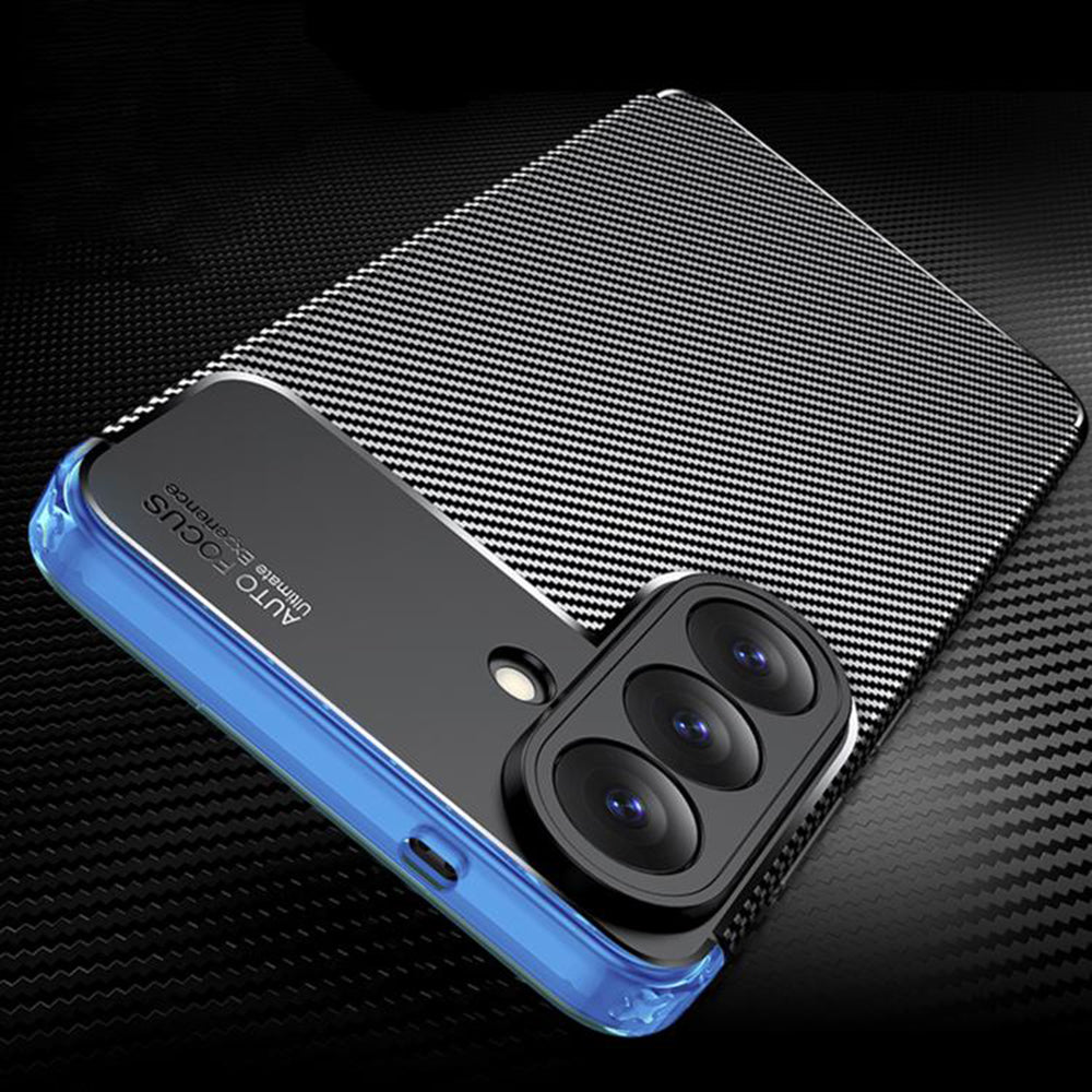 Étui pour Samsung Galaxy S26 S942, Techsuit, CarbonFiber, Noir