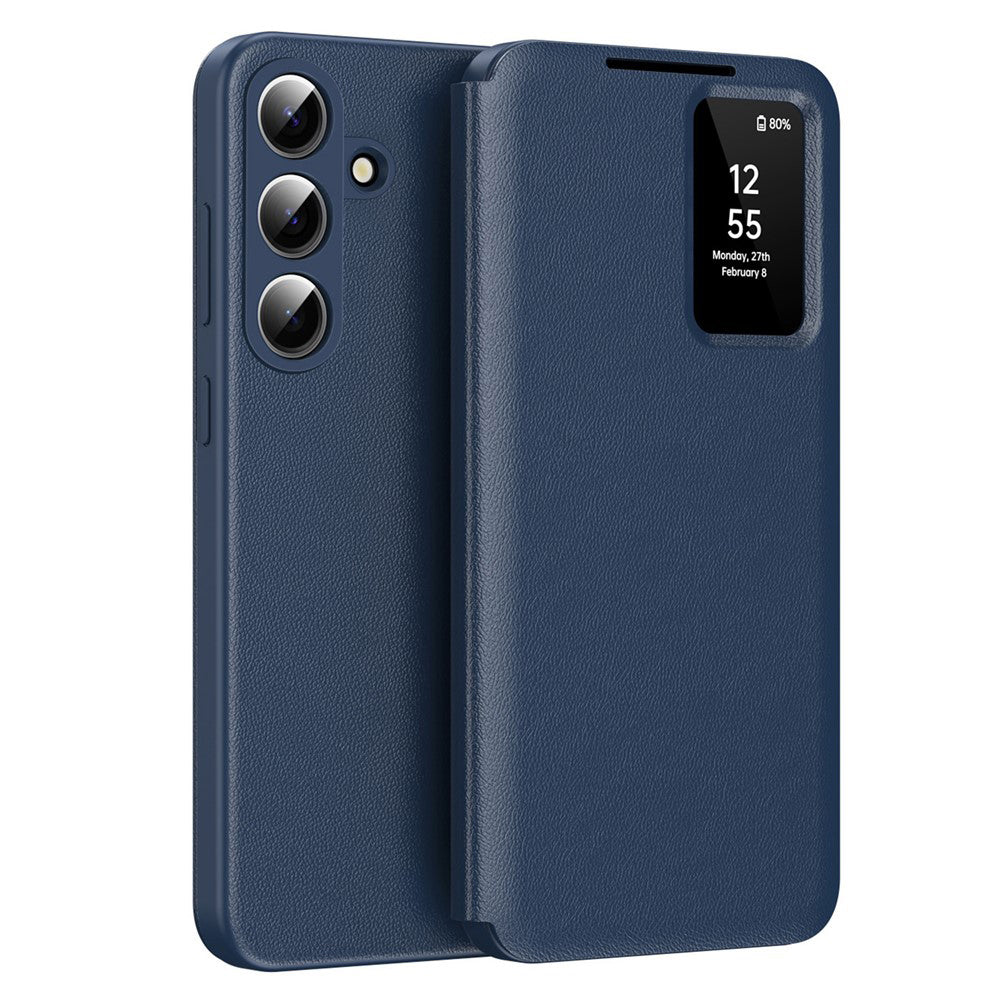 Hülle für Samsung Galaxy S26 S942, Techsuit, SmartView, Blau