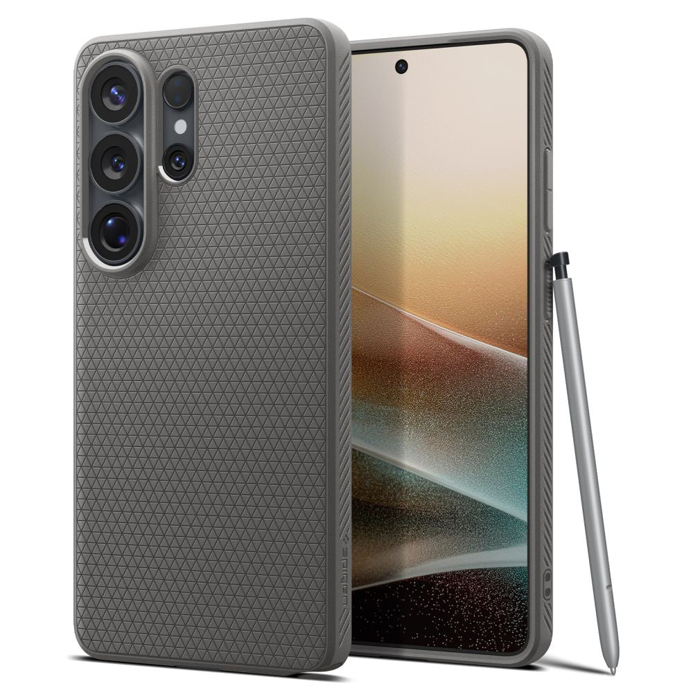 Hoesje voor Samsung Galaxy S26 Ultra S948, Spigen, Liquid Air, Grijs ACS11205