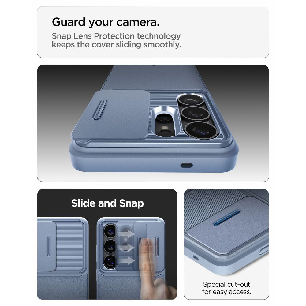 Hülle für Samsung Galaxy S26 Ultra S948, Spigen, Optik Armor, Blau ACS11226