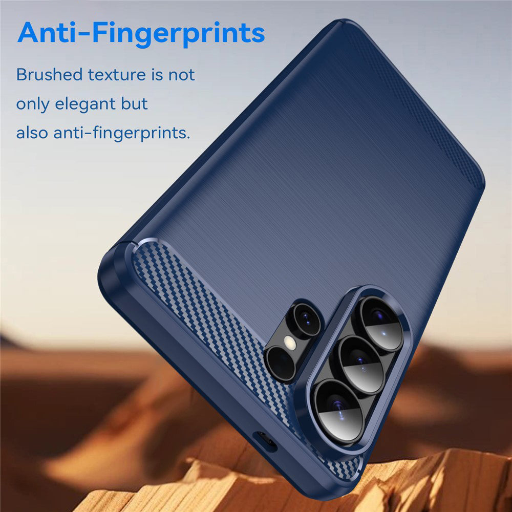 Hülle für Samsung Galaxy S26 Ultra S948, Techsuit, Carbon, Blau