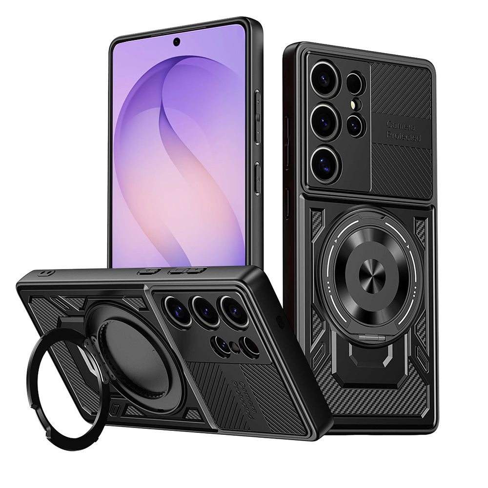 Hülle für Samsung Galaxy S26 Ultra S948, Techsuit, RuggedCam, Schwarz