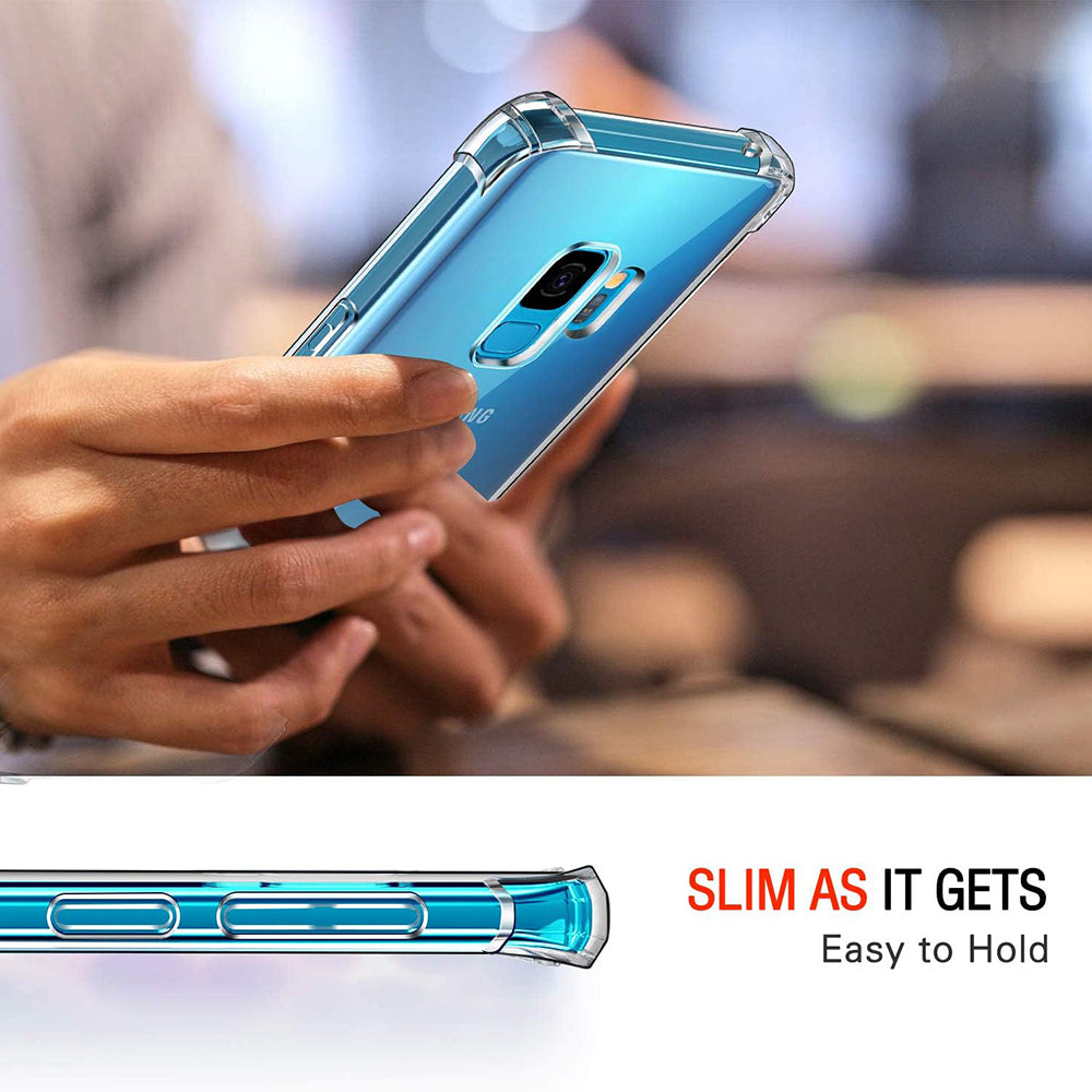 Coque pour Samsung Galaxy S9 G960, Techsuit, Anti-choc Claire, Transparente