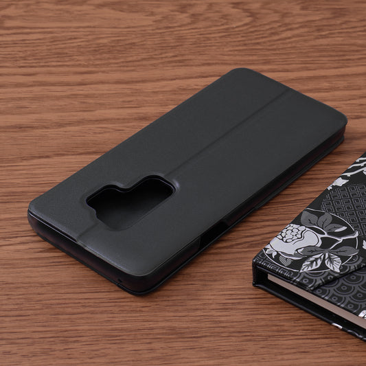 Hoes voor Samsung Galaxy S9+ G965, Techsuit, eFold, Zwart