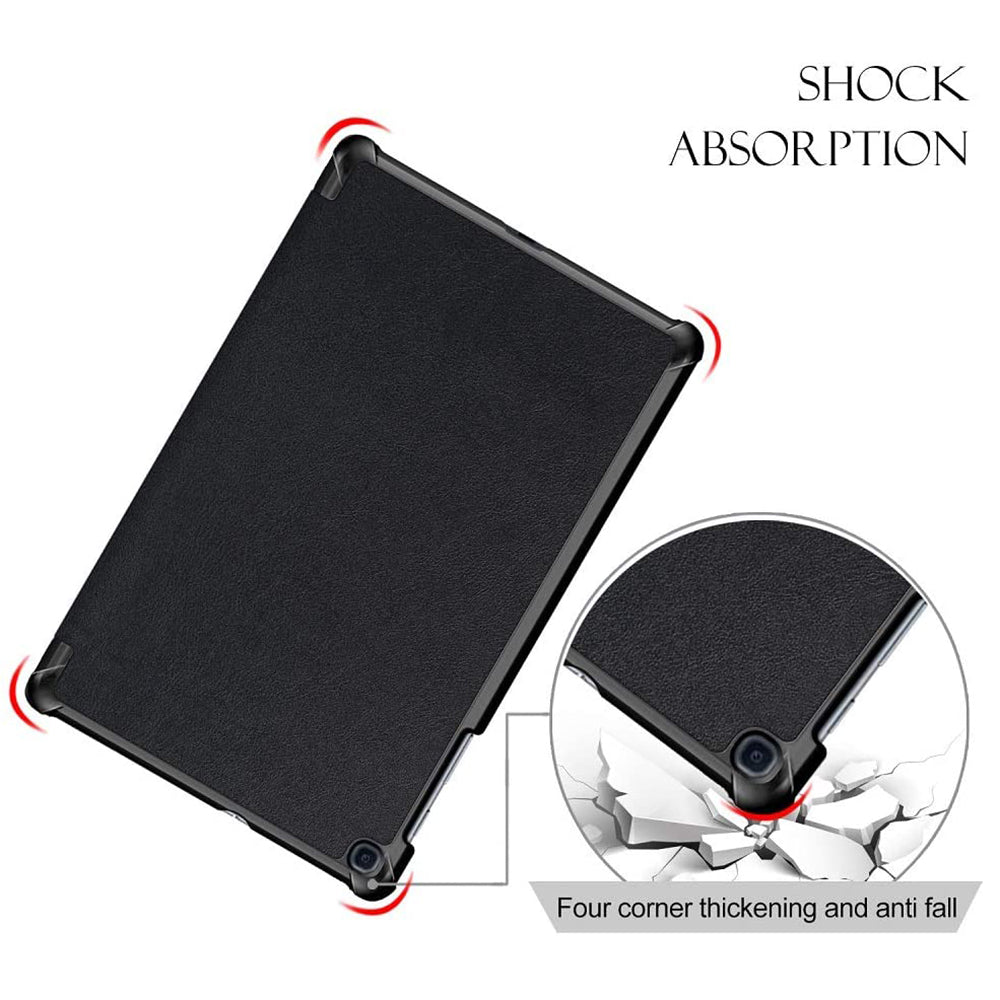 Housse pour Samsung Galaxy Tab A 10.1 (2019), Techsuit, FoldPro, Noire