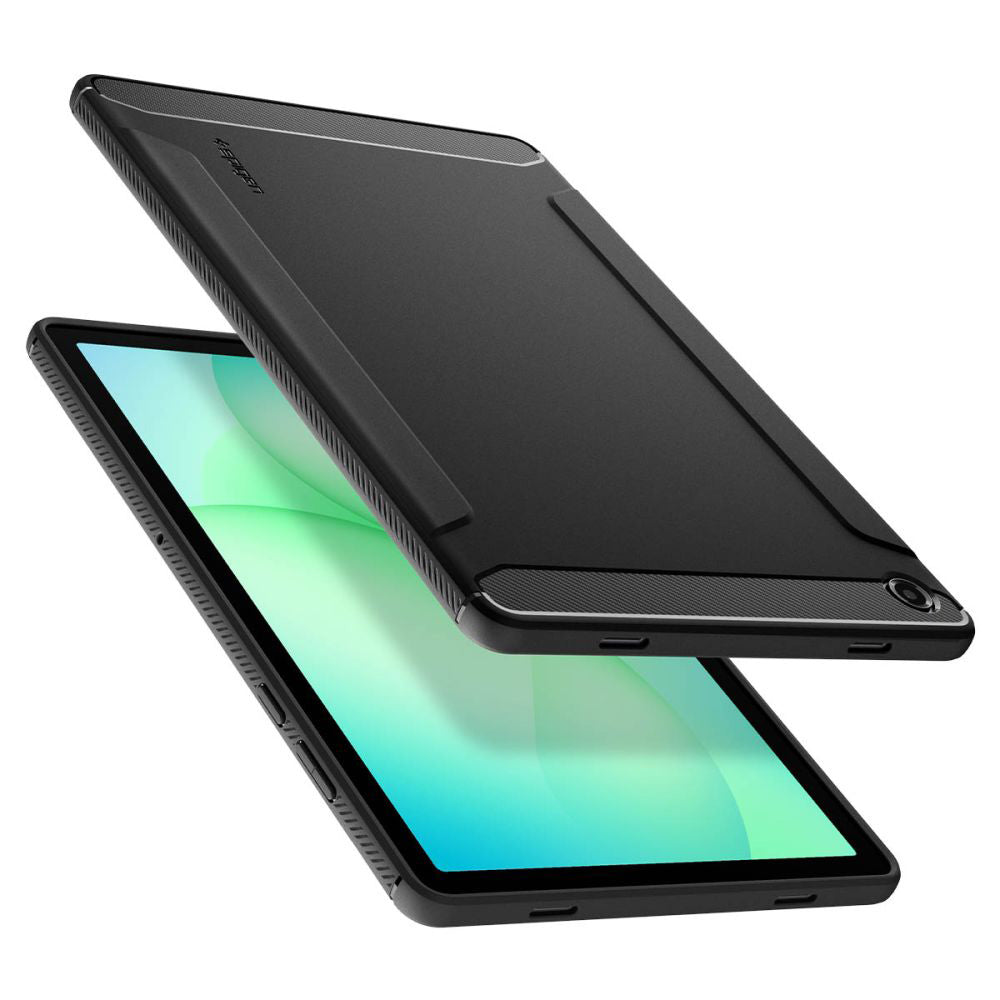 Hülle für Samsung Galaxy Tab A11+, Spigen, Rugged Armor, Mattschwarz ACS10463