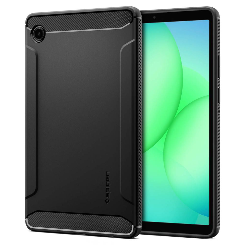 Hülle für Samsung Galaxy Tab A11, Spigen, Rugged Armor, Mattschwarz ACS10462