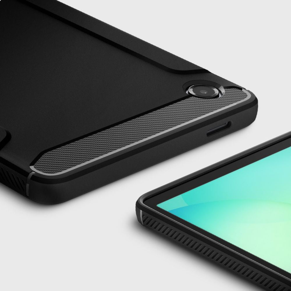 Hülle für Samsung Galaxy Tab A11, Spigen, Rugged Armor, Mattschwarz ACS10462