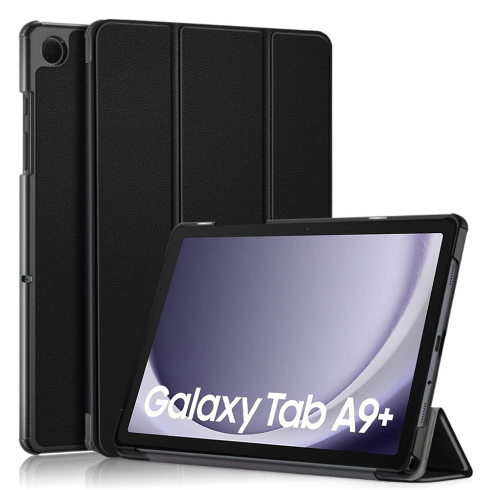 Coque pour Samsung Galaxy Tab A9+, Techsuit, FoldPro, Noire