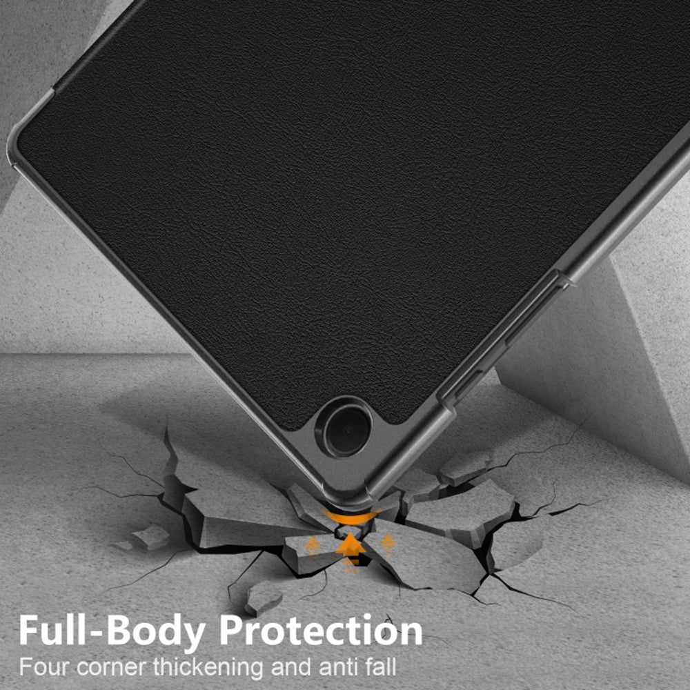 Coque pour Samsung Galaxy Tab A9+, Techsuit, FoldPro, Noire