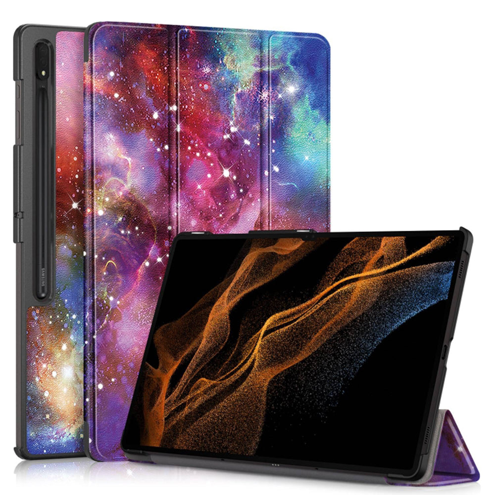 Coque pour Samsung Galaxy Tab S10 Ultra / Tab S9 Ultra / Tab S8 Ultra, Techsuit, FoldPro Galaxy, Multicolore