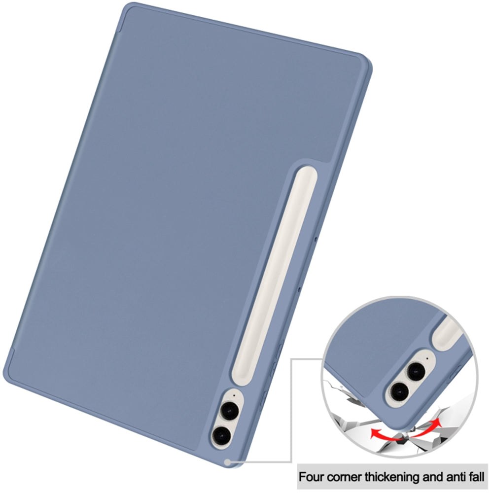 Housse pour Samsung Galaxy Tab S9 FE+, Techsuit, Flex Trifold, Bleu marine
