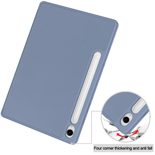 Hoes voor Samsung Galaxy Tab S10 FE / Tab S9 FE / Tab S9, Techsuit, Flex Trifold, Gri