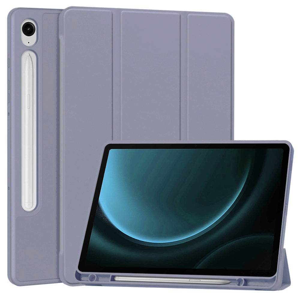 Housse pour Samsung Galaxy Tab S9 FE / Tab S9 / Tab S10 FE, Techsuit, Flex Trifold, Violet