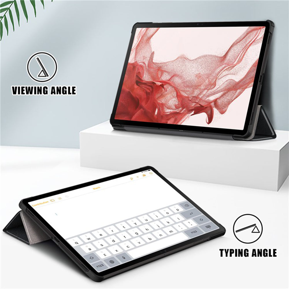 Coque pour Samsung Galaxy Tab S9 FE / Tab S9 / Tab S10 FE, Techsuit, FoldPro, Noire