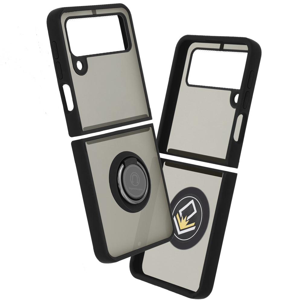 Coque pour Samsung Galaxy Z Flip3 5G F711, Techsuit, Glinth, Noire