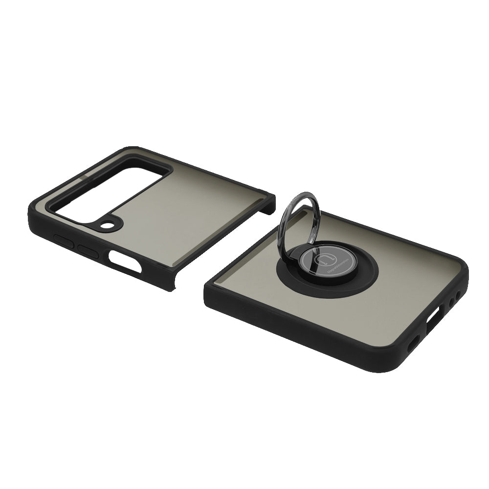 Coque pour Samsung Galaxy Z Flip3 5G F711, Techsuit, Glinth, Noire