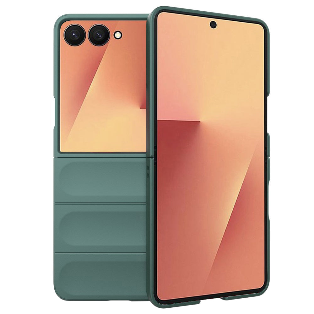 Hoes voor Samsung Galaxy Z Flip7 F766, Techsuit, Magic Shield, Groen