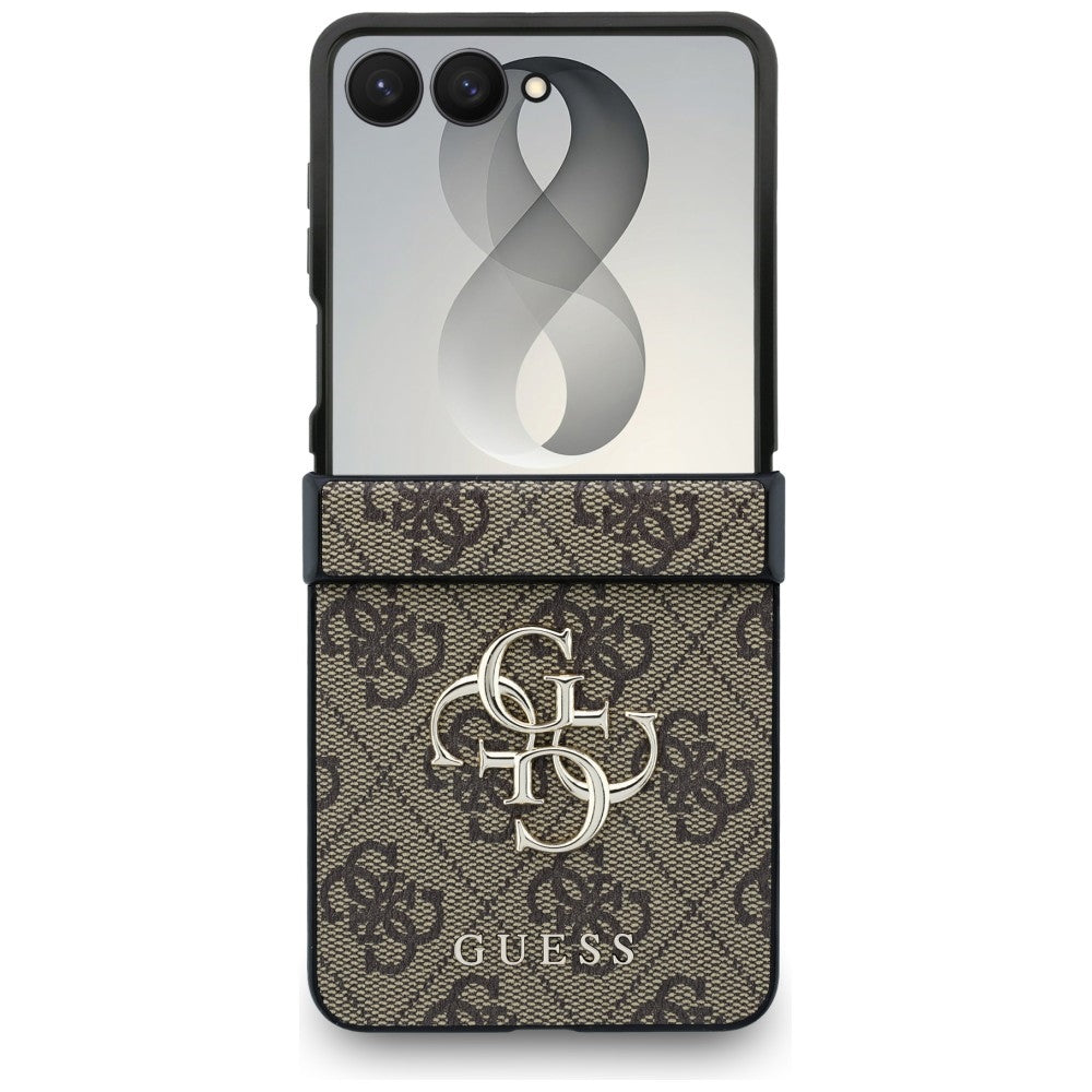 Hoes voor Samsung Galaxy Z Flip8 F776, Guess, 4G Big Logo, Bruin