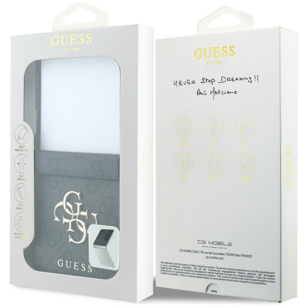 Hoes voor Samsung Galaxy Z Flip8 F776, Guess, 4G Big Logo, Zwart