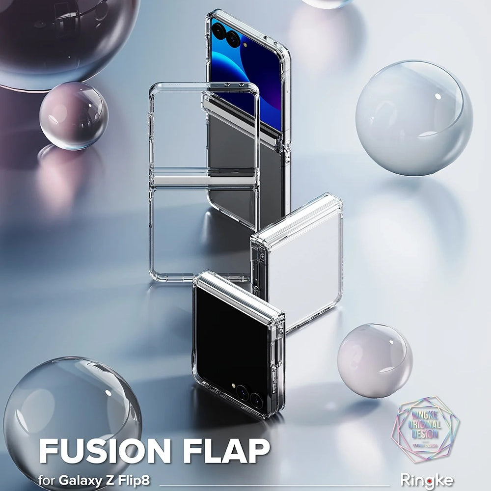 Hülle für Samsung Galaxy Z Flip8 F776, Ringke, Fusion Flap, Transparent