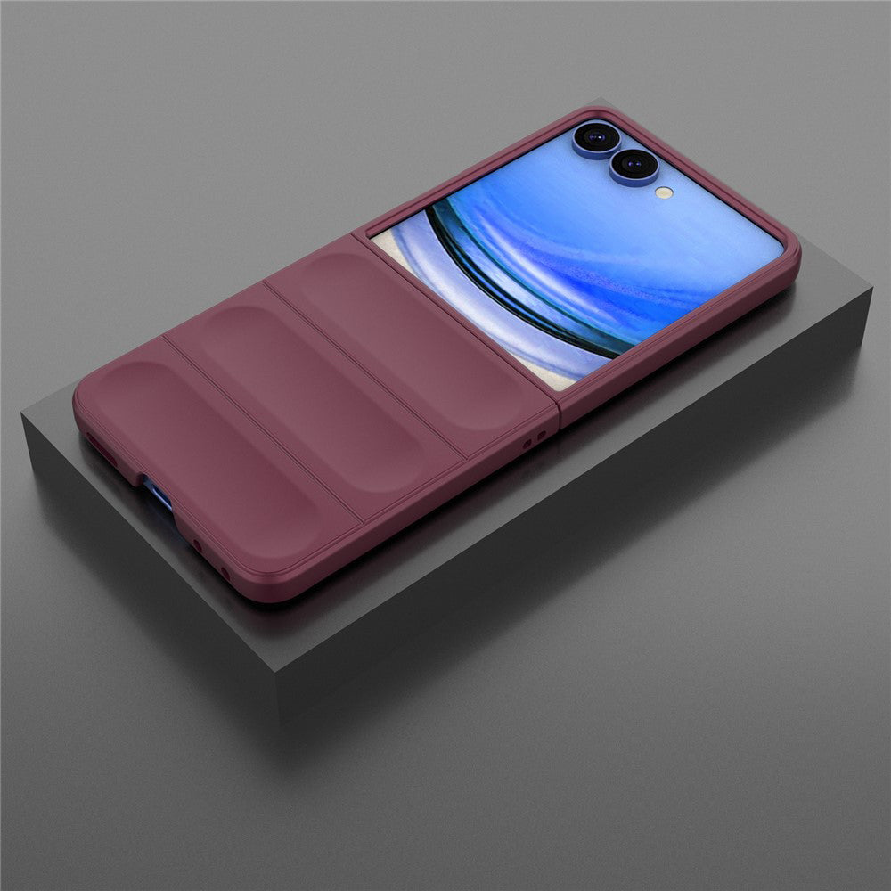 Coque pour Samsung Galaxy Z Flip8 F776, Techsuit, Magic Shield, Bordeaux
