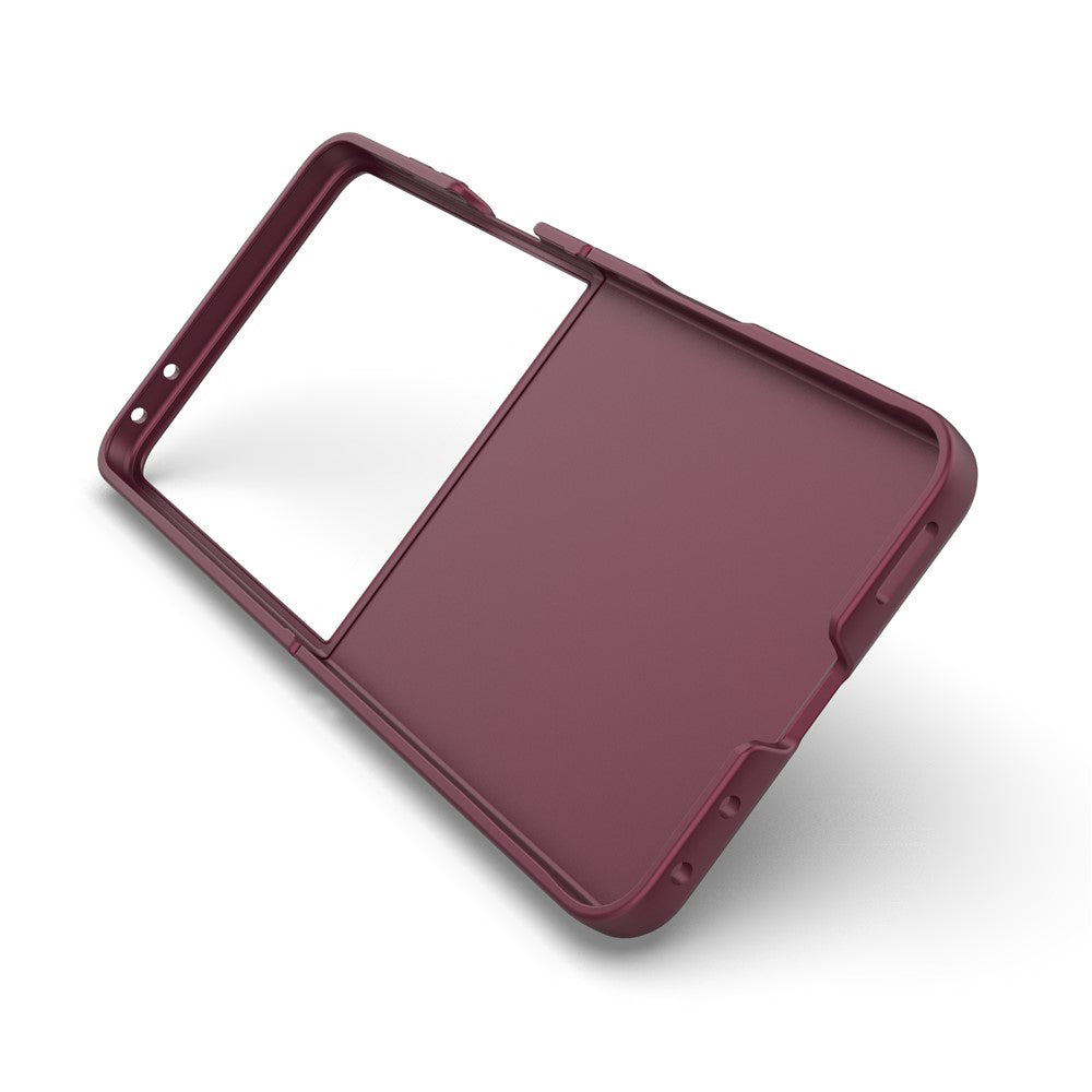 Coque pour Samsung Galaxy Z Flip8 F776, Techsuit, Magic Shield, Bordeaux