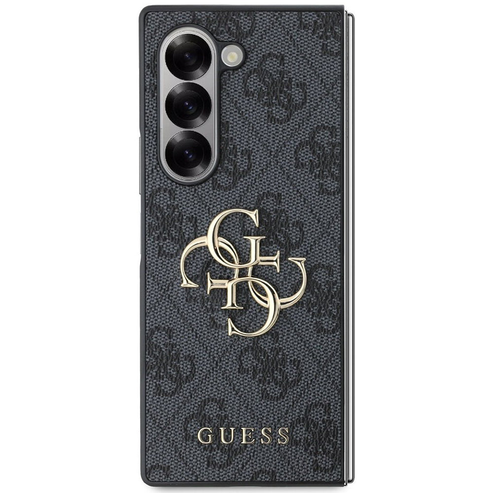 Hoes voor Samsung Galaxy Z Fold6 F956, Guess, 4G Metal Logo, Zwart