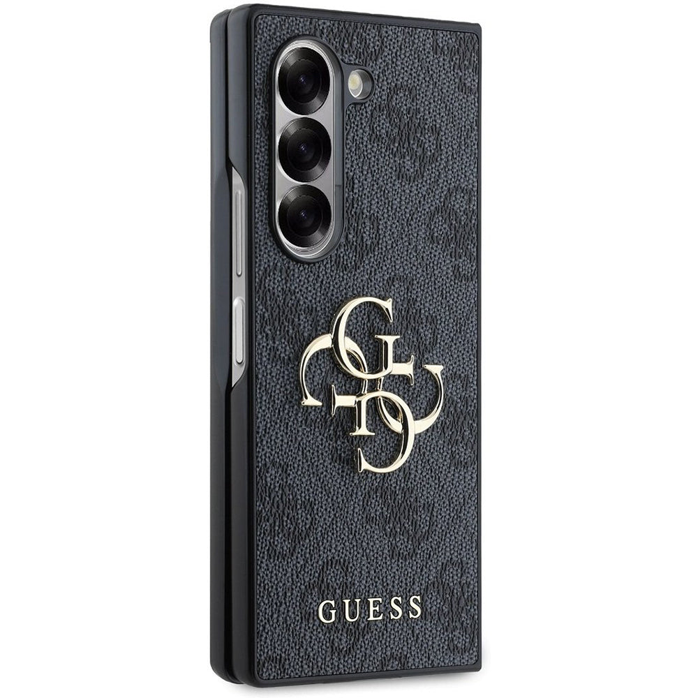 Hoes voor Samsung Galaxy Z Fold6 F956, Guess, 4G Metal Logo, Zwart