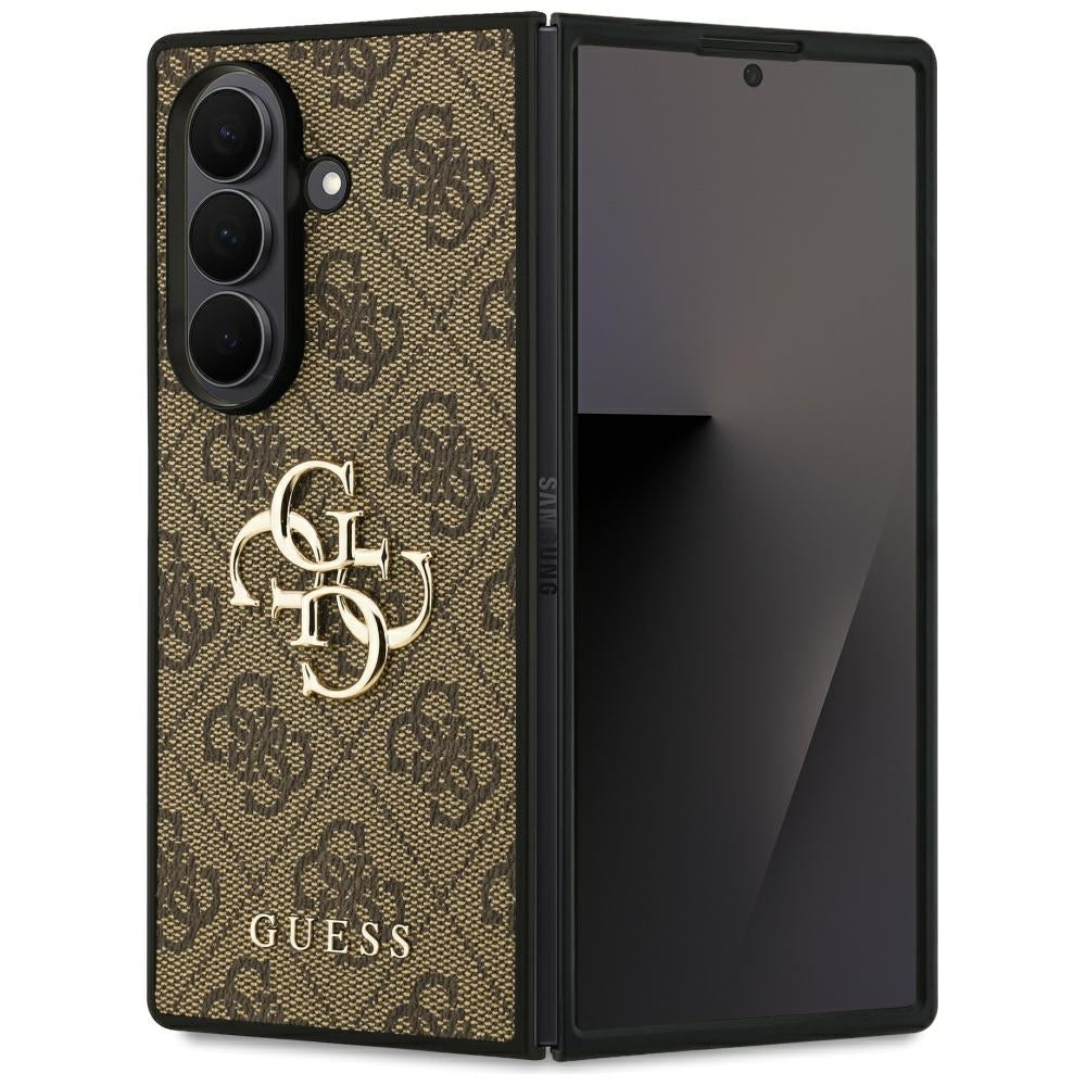 Étui pour Samsung Galaxy Z Fold7 F966, Guess, 4G Big Logo, Marron