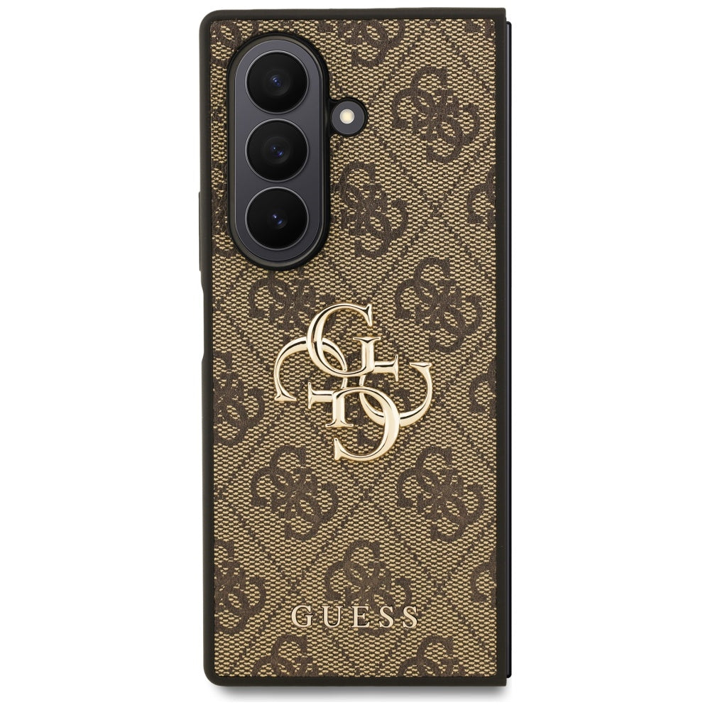 Étui pour Samsung Galaxy Z Fold7 F966, Guess, 4G Big Logo, Marron