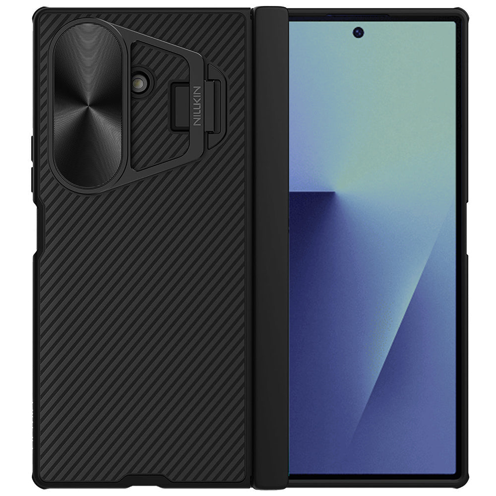 Hoes voor Samsung Galaxy Z Fold7 F966, Nillkin, CamShield Prop met metalen lenskap, zwart