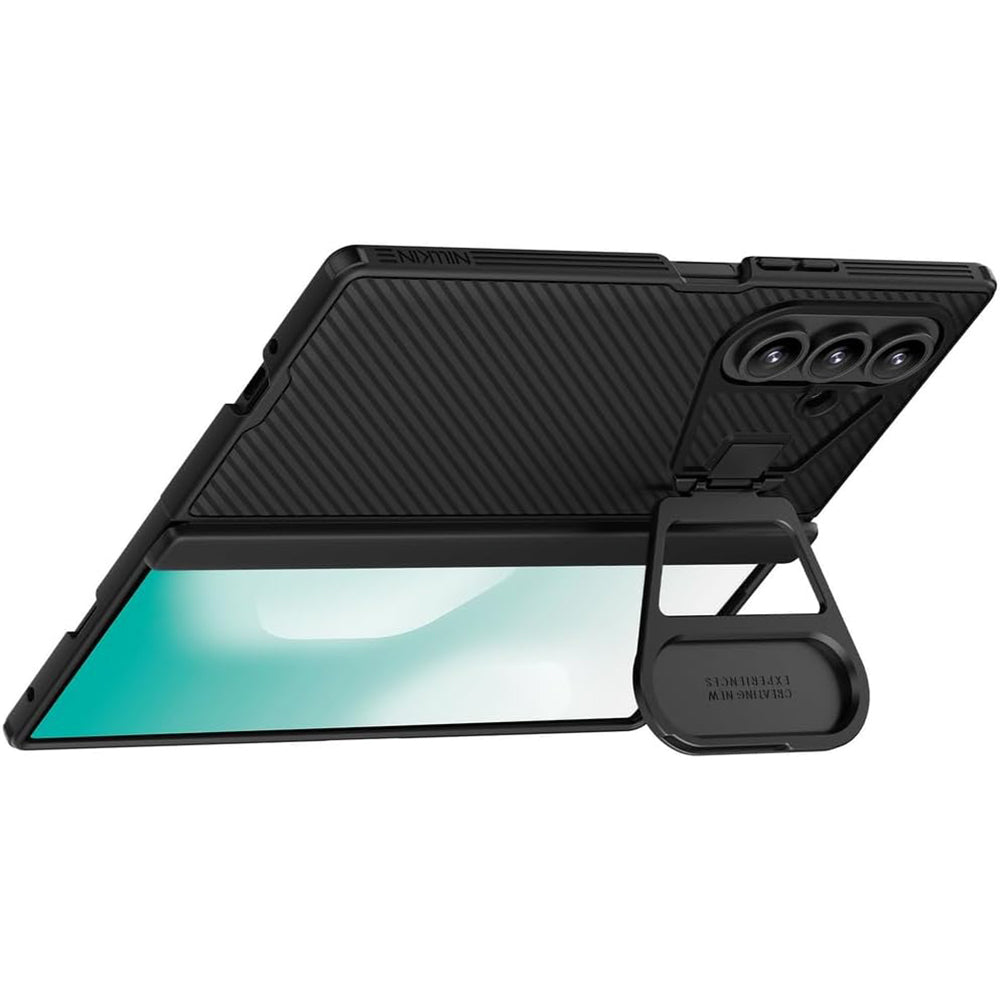 Hoes voor Samsung Galaxy Z Fold7 F966, Nillkin, CamShield Prop met metalen lenskap, zwart