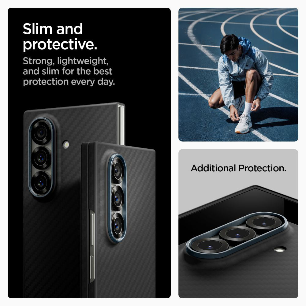 Étui pour Samsung Galaxy Z Fold7 F966, Spigen, Air Skin, Noir ACS09555