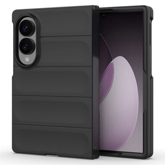 Hoes voor Samsung Galaxy Z Fold8 F976, Techsuit, Magic Shield, Zwart