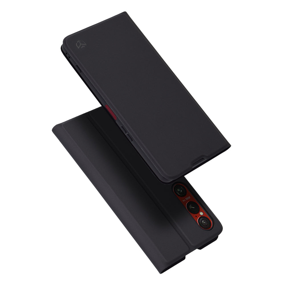Coque pour Sony Xperia 1 VI, Techsuit, Magskin Book, Noire