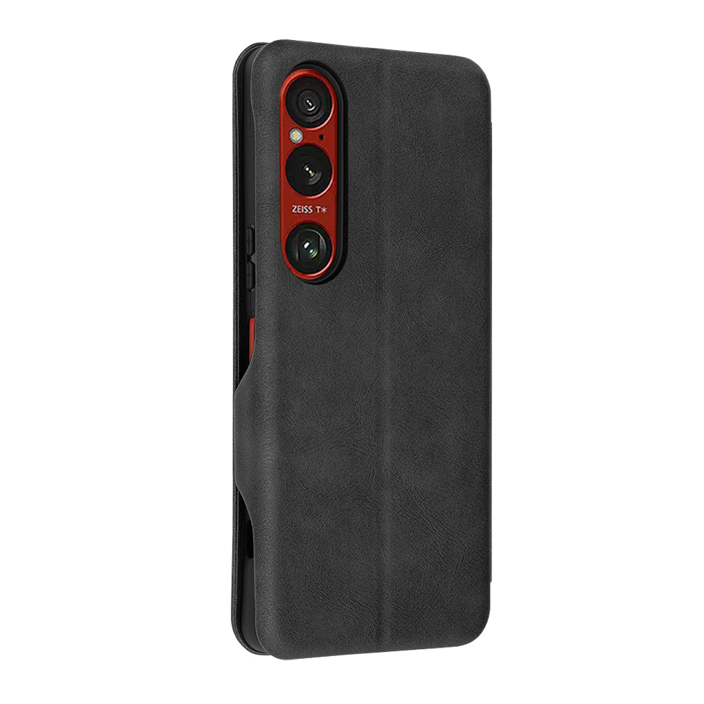 Coque pour Sony Xperia 1 VI, Techsuit, Safe Wallet Plus, Noire