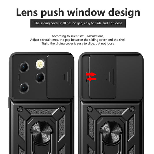 Hoes voor Tecno Spark 20 Pro / Infinix Hot 40 / Hot 40 Pro, Techsuit, CamShield, Blauw