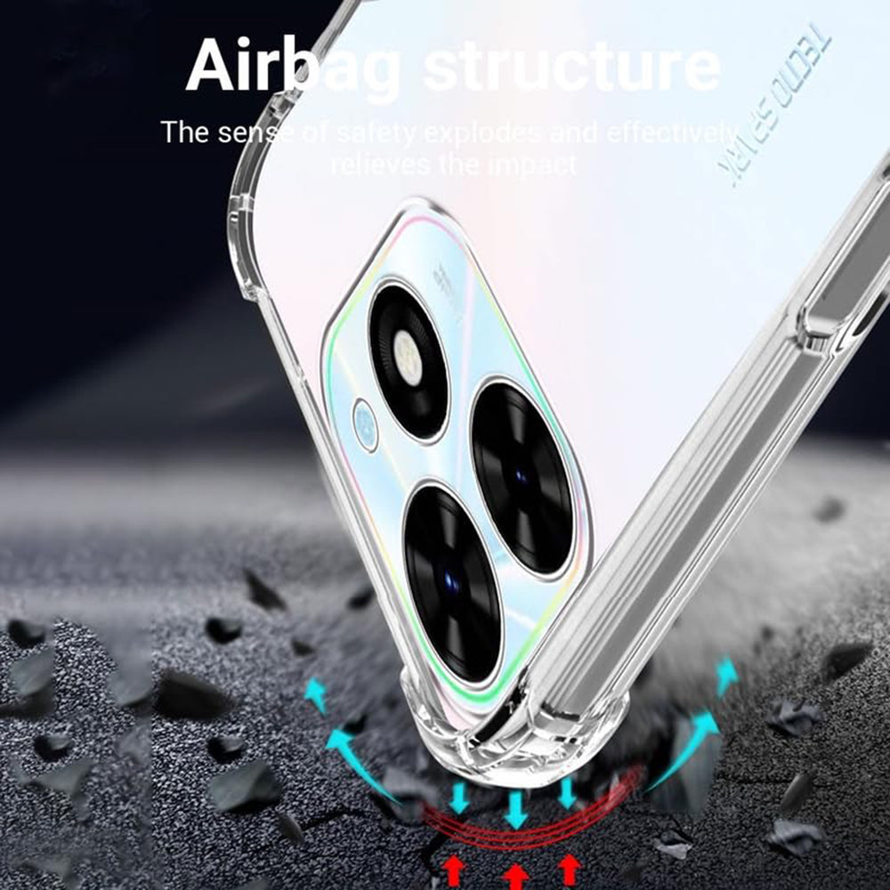 Coque pour Tecno Spark 20 Pro, Techsuit, Antichoc Claire, Transparente