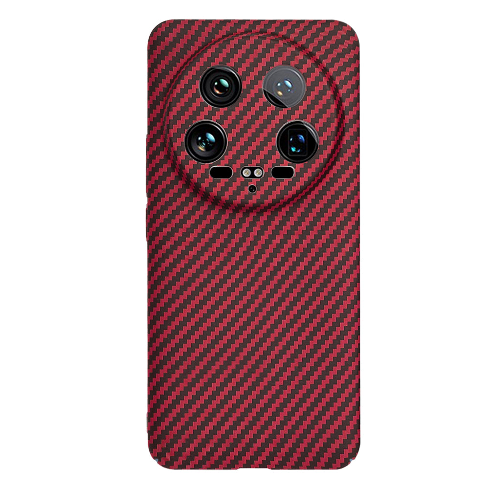 Coque pour Xiaomi 14 Ultra, Techsuit, Carbonite FiberShell, Rouge