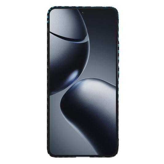 Coque pour Xiaomi 14T Pro, Techsuit, Carbonite FiberShell, Noir Bleu